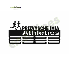 Медальница металлическая черная для легкой атлетики №2