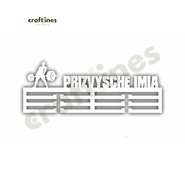 Медальница металлическая белая для тяжелой атлетики №3